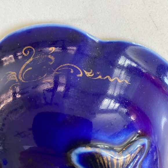 Vintage Footed Glass Bowl - Picture 8 of 12